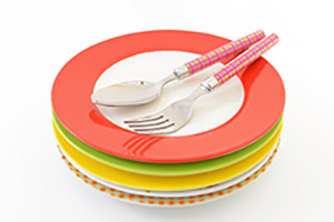 Image of plates and silverware