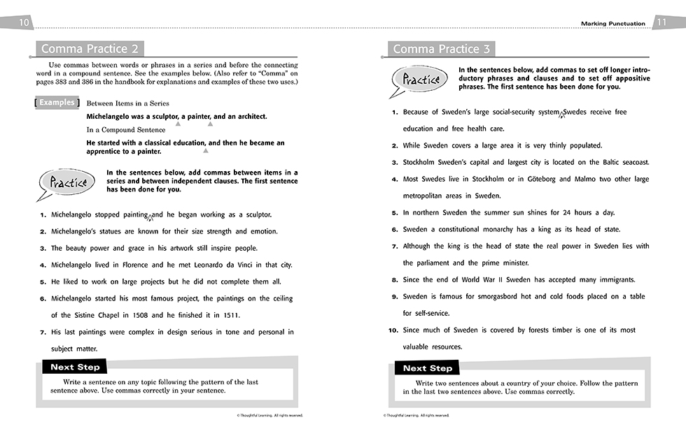 All Write Skillsbook pages 10 and 11