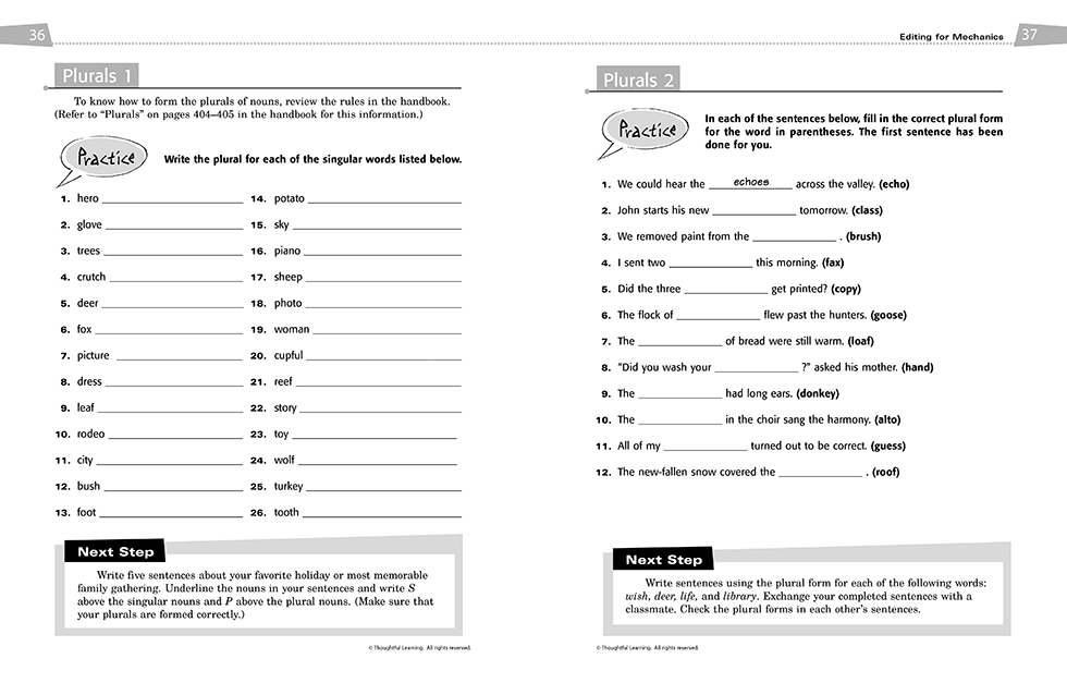 All Write Skillsbook pages 36 and 37