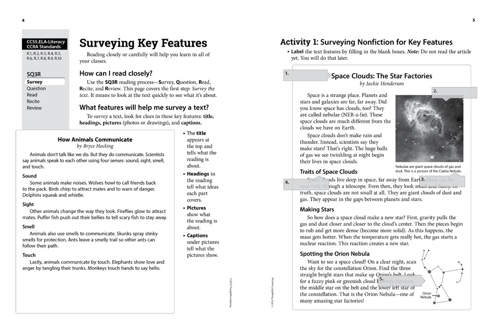 Shifting to the Common Core English/Language Arts (Grades 2-3) Page 4 and 5