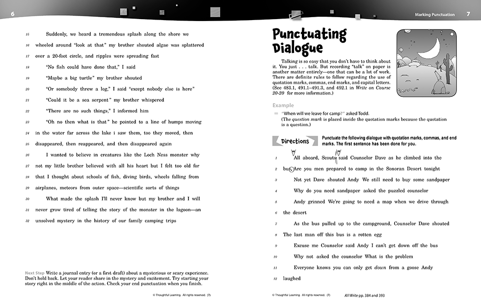 Write on Course 20-20 SkillsBook (7) pages 6 and 7