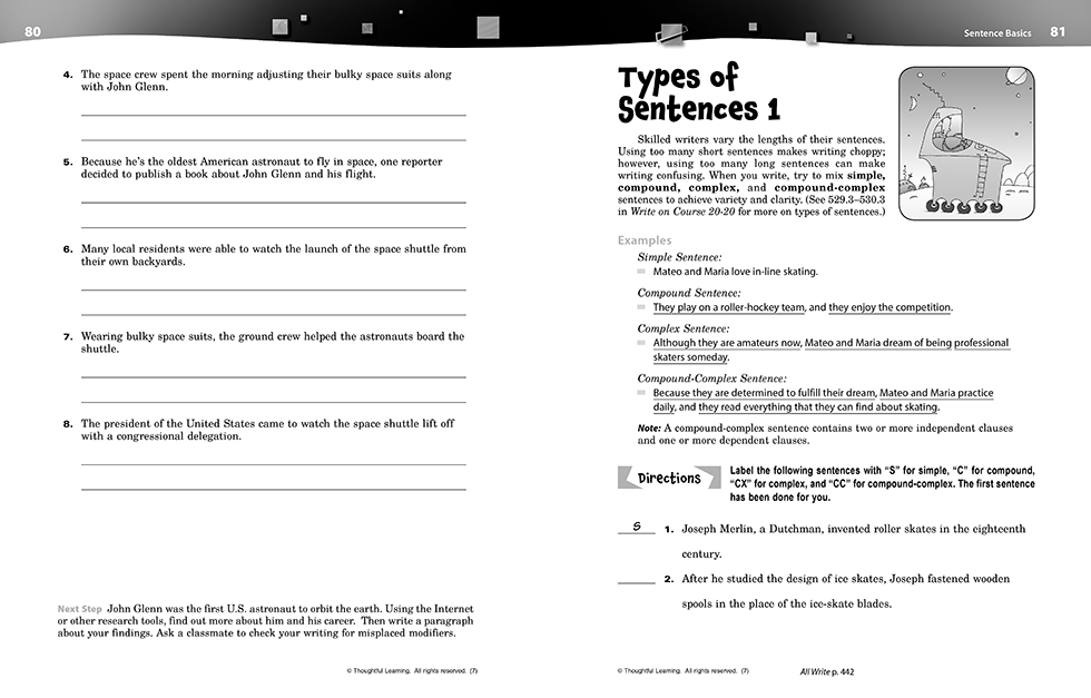 Write on Course 20-20 SkillsBook (7) pages 80 and 81