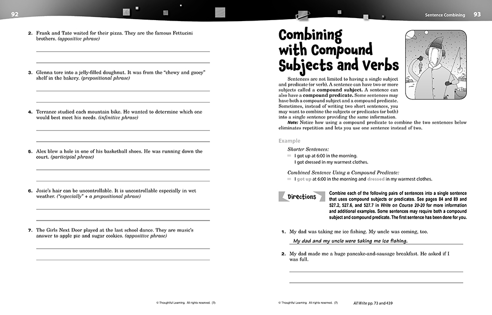 Write on Course 20-20 SkillsBook (7) pages 92 and 93
