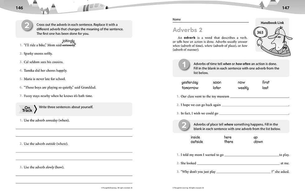 Write on Track SkillsBook pages 146 and 147