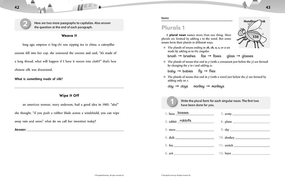 Write on Track SkillsBook pages 42 and 43