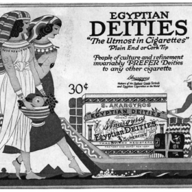 Egyptian Deities Cigarette Ad