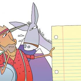 Using Perspectie Shifting to Imagine History illustration of man and horse imagining history