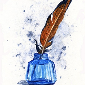 Writing a List Poem Quill and Ink