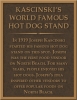 Kascinski's World Famous Hot Dog Stand Plaque